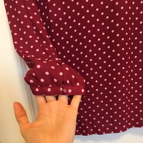 Elle blouse Long sleeve with polkadots - Picture 4 of 8
